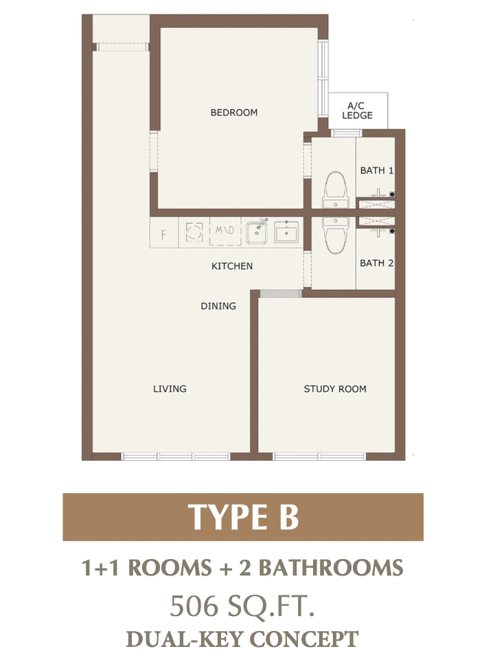 CTC SkyOne Type B Floor Plan